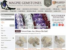 Tablet Screenshot of magpiegemstones.com